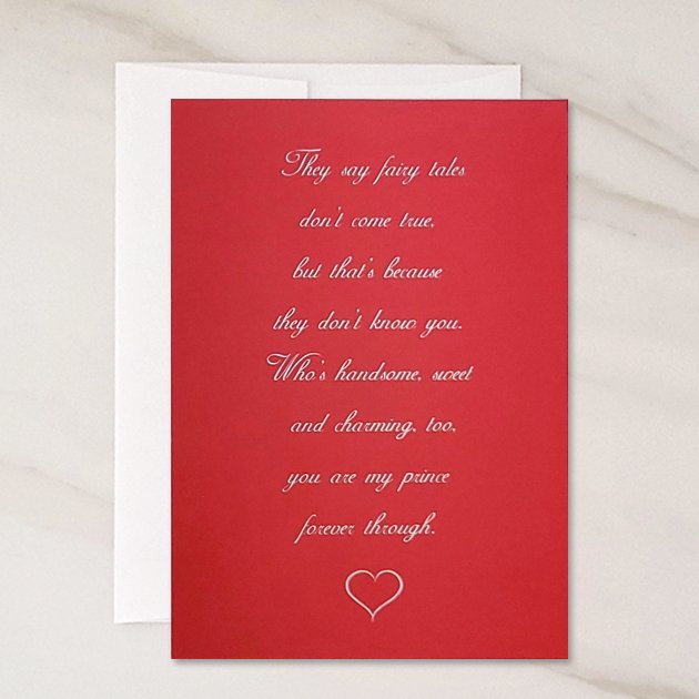 Fairy Tales - Valentine's Day Card for Boyfriend