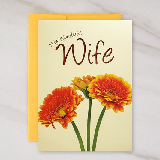 Wonderful Wife - Wife Mother's Day Greeting Card