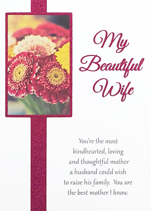 Best Mom I Know - Wife Mother's Day Greeting Card