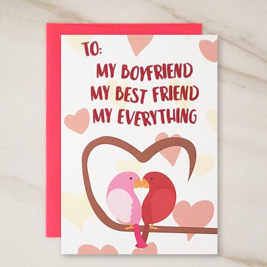 Best Love - Boyfriend Valentines Day Greeting Card