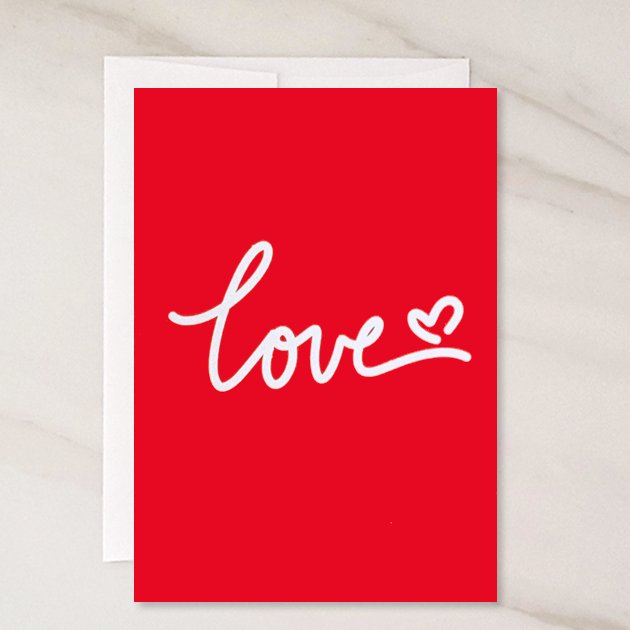 Love Heart - Valentines Day Greeting Card