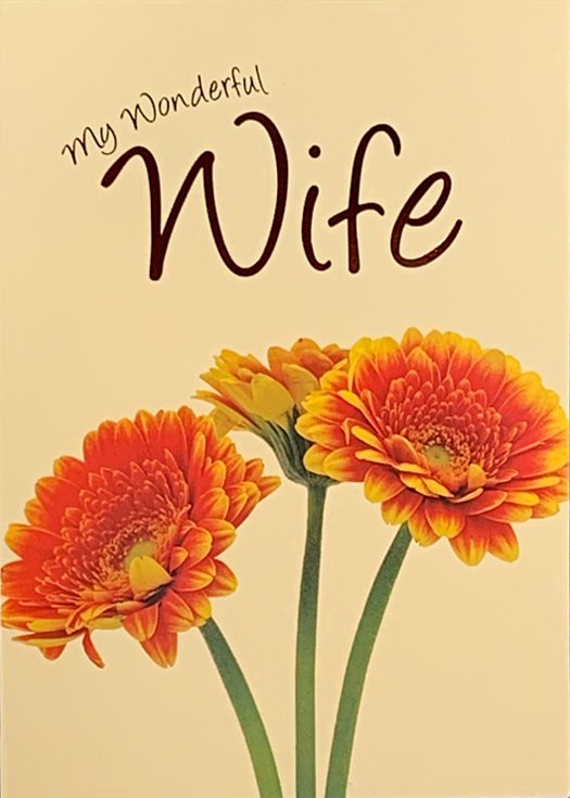 Wonderful Wife - Wife Mother's Day Greeting Card