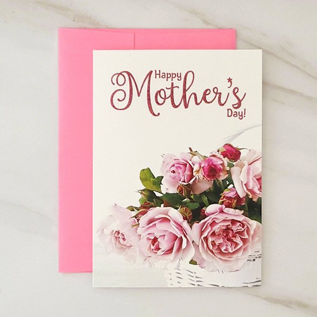 Pink Rose's For Mom - Mothers Day Greeting Card