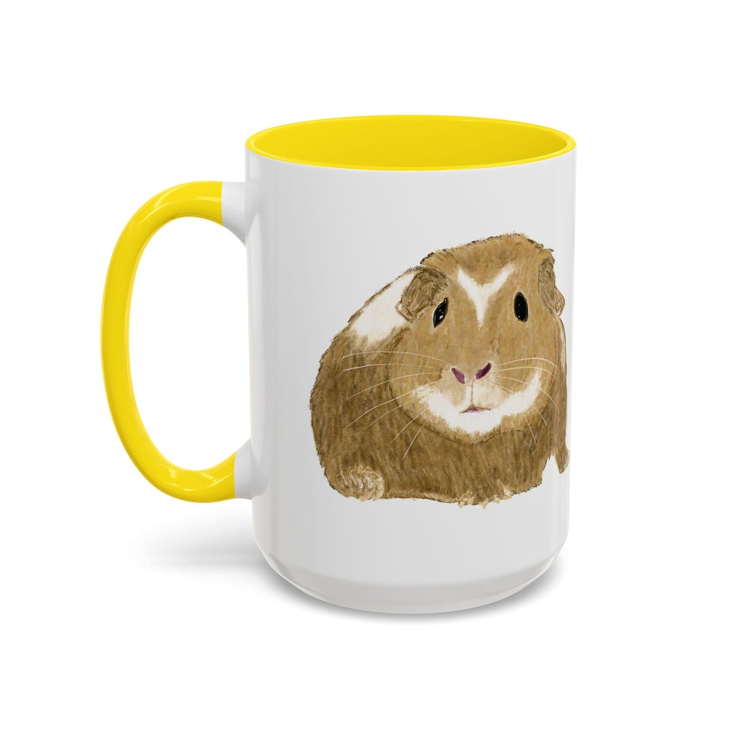 “Wishbone” Guinea Pig Two Tone Coffee Mugs (11oz & 15oz)