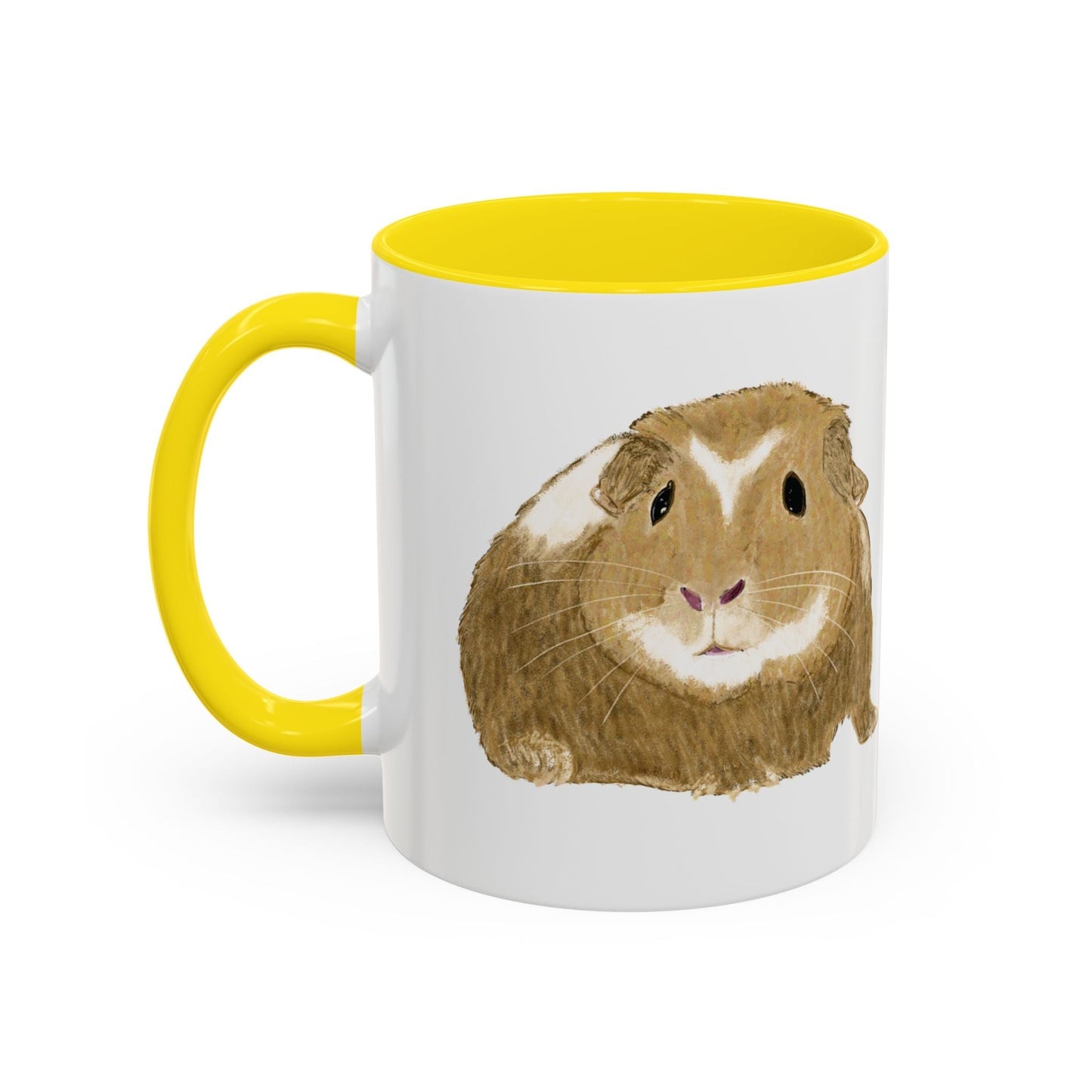 “Wishbone” Guinea Pig Two Tone Coffee Mugs (11oz & 15oz)