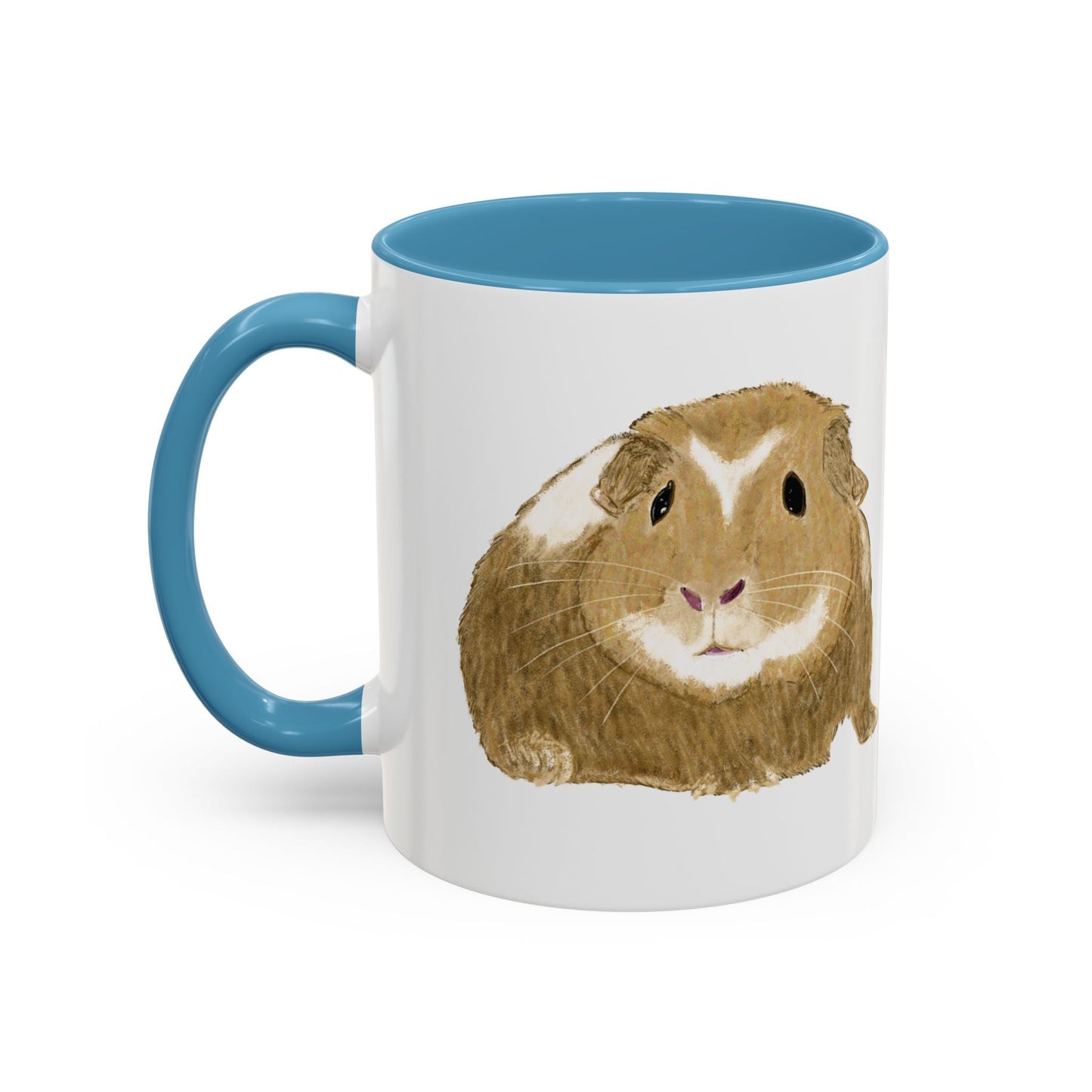 “Wishbone” Guinea Pig Two Tone Coffee Mugs (11oz & 15oz)