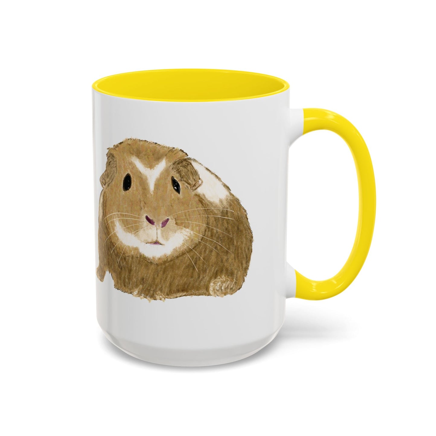 “Wishbone” Guinea Pig Two Tone Coffee Mugs (11oz & 15oz)