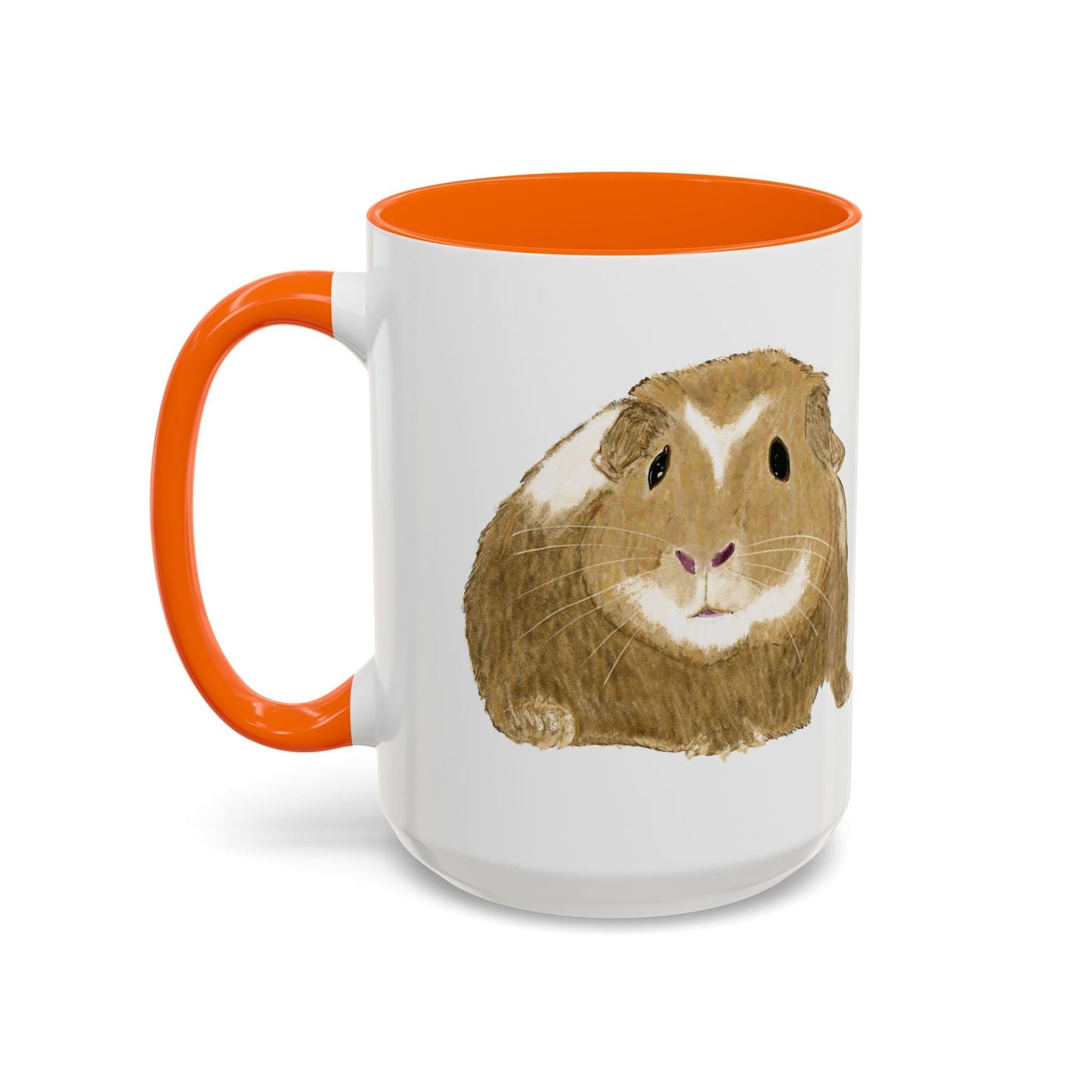 “Wishbone” Guinea Pig Two Tone Coffee Mugs (11oz & 15oz)