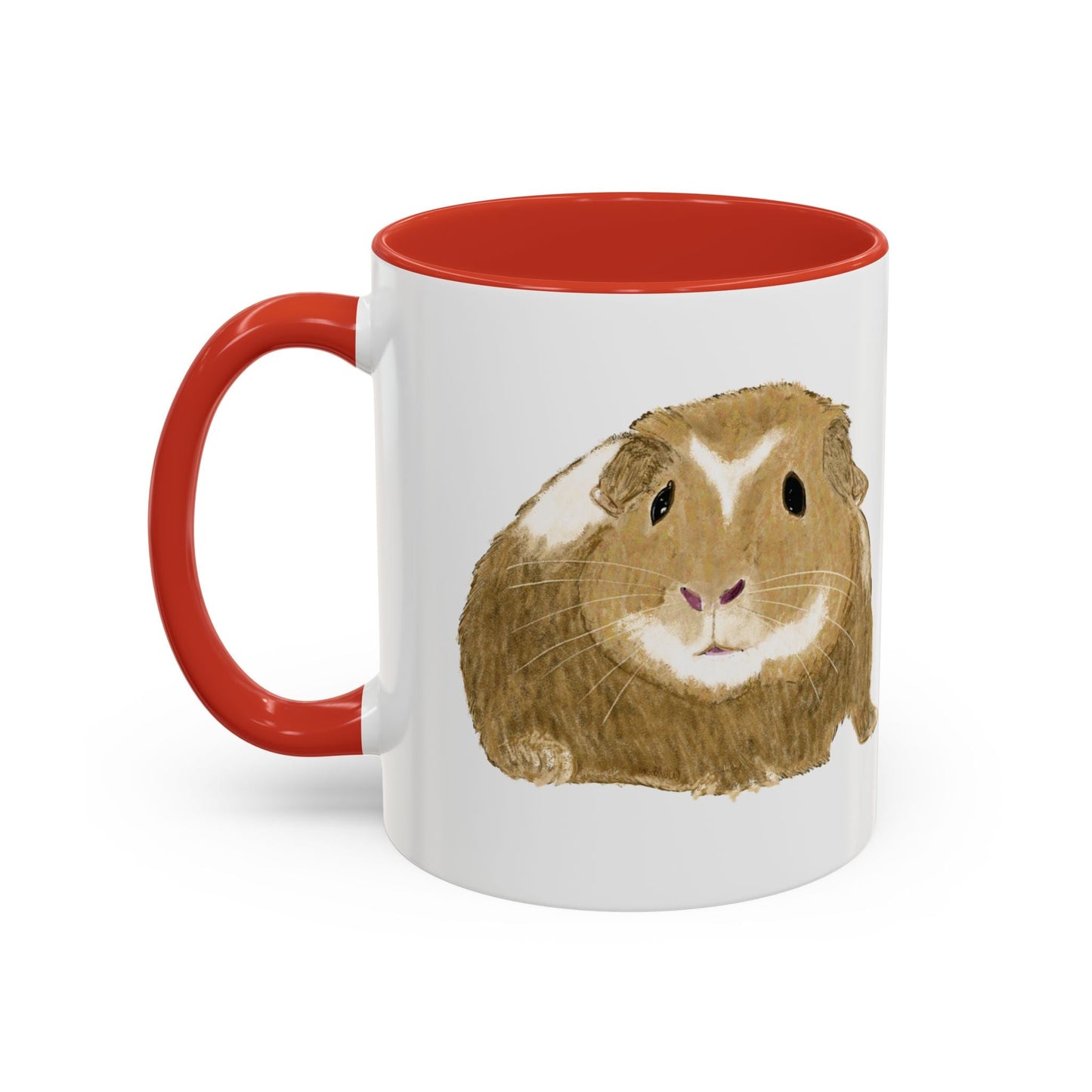 “Wishbone” Guinea Pig Two Tone Coffee Mugs (11oz & 15oz)