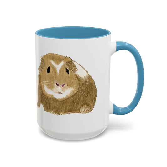 “Wishbone” Guinea Pig Two Tone Coffee Mugs (11oz & 15oz)