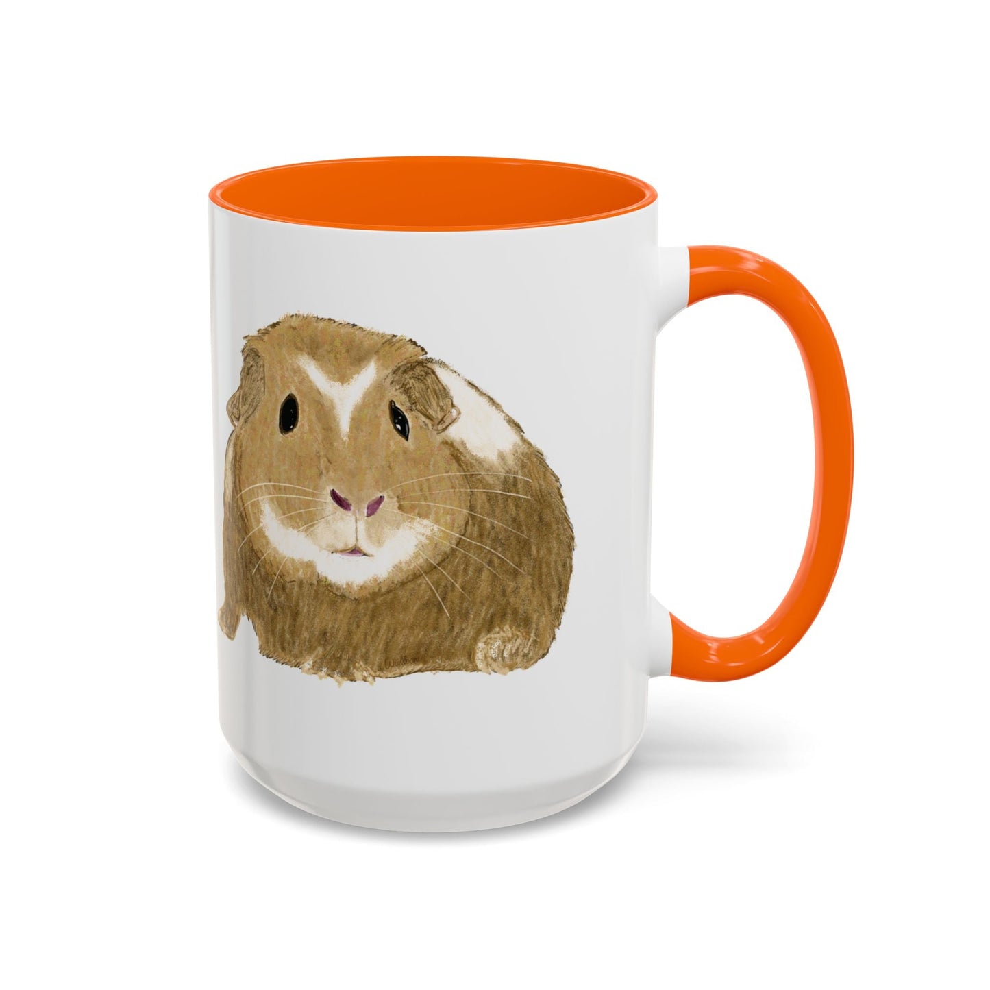 “Wishbone” Guinea Pig Two Tone Coffee Mugs (11oz & 15oz)