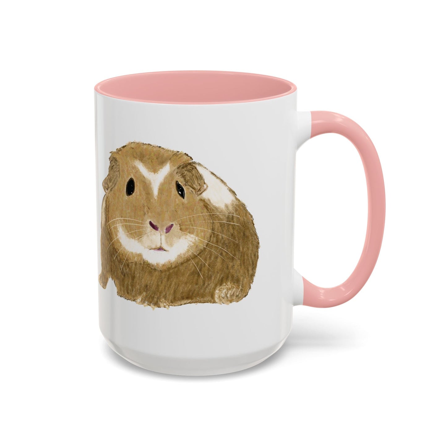 “Wishbone” Guinea Pig Two Tone Coffee Mugs (11oz & 15oz)