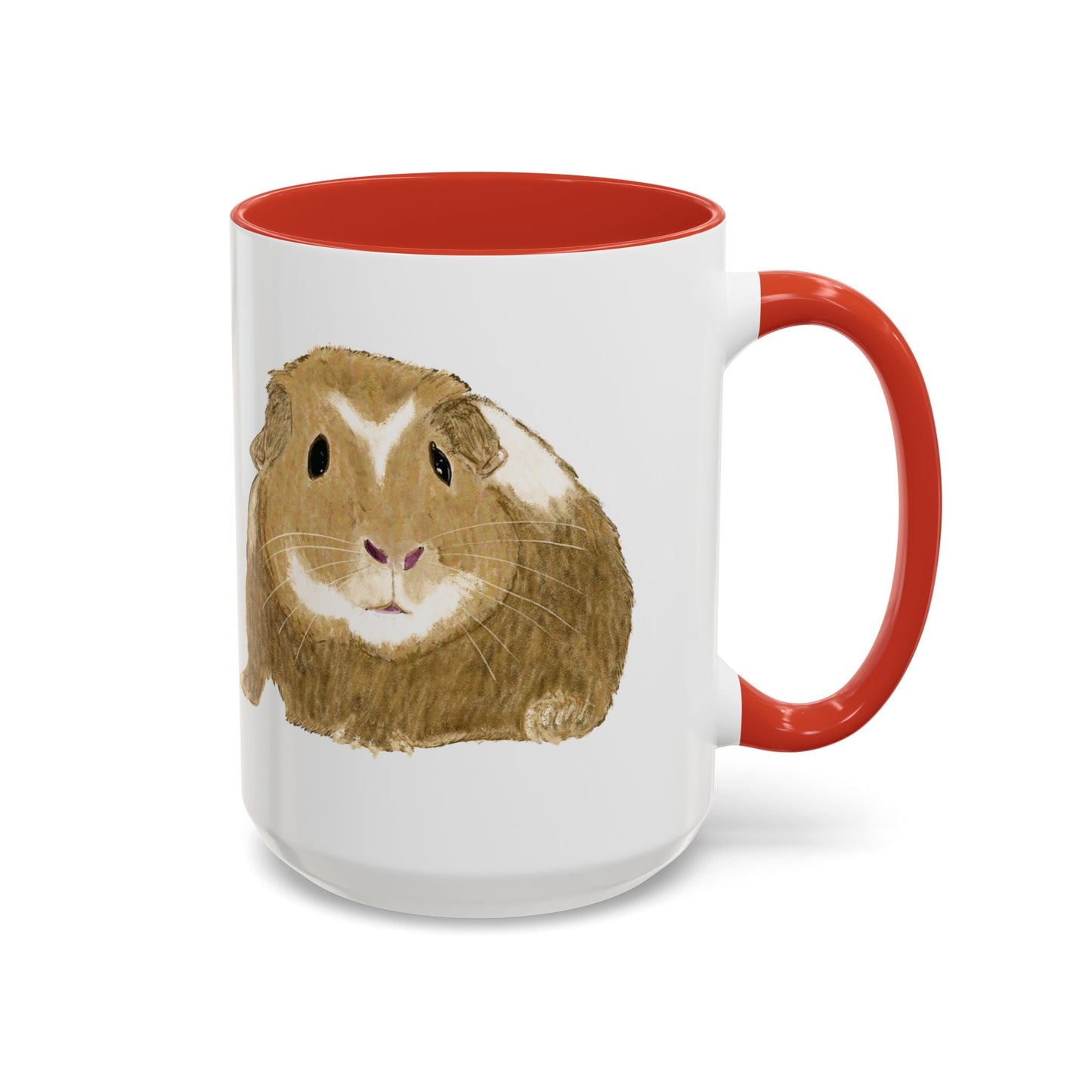 “Wishbone” Guinea Pig Two Tone Coffee Mugs (11oz & 15oz)