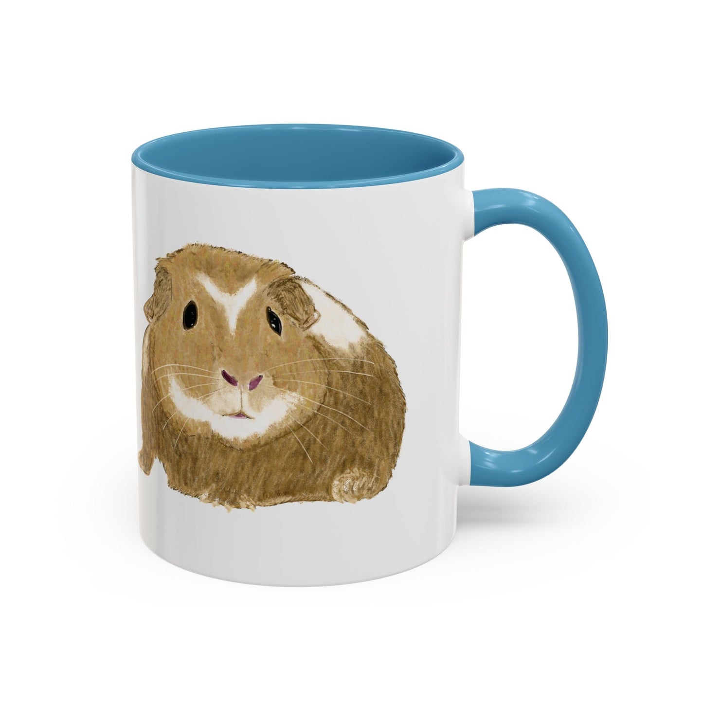 “Wishbone” Guinea Pig Two Tone Coffee Mugs (11oz & 15oz)