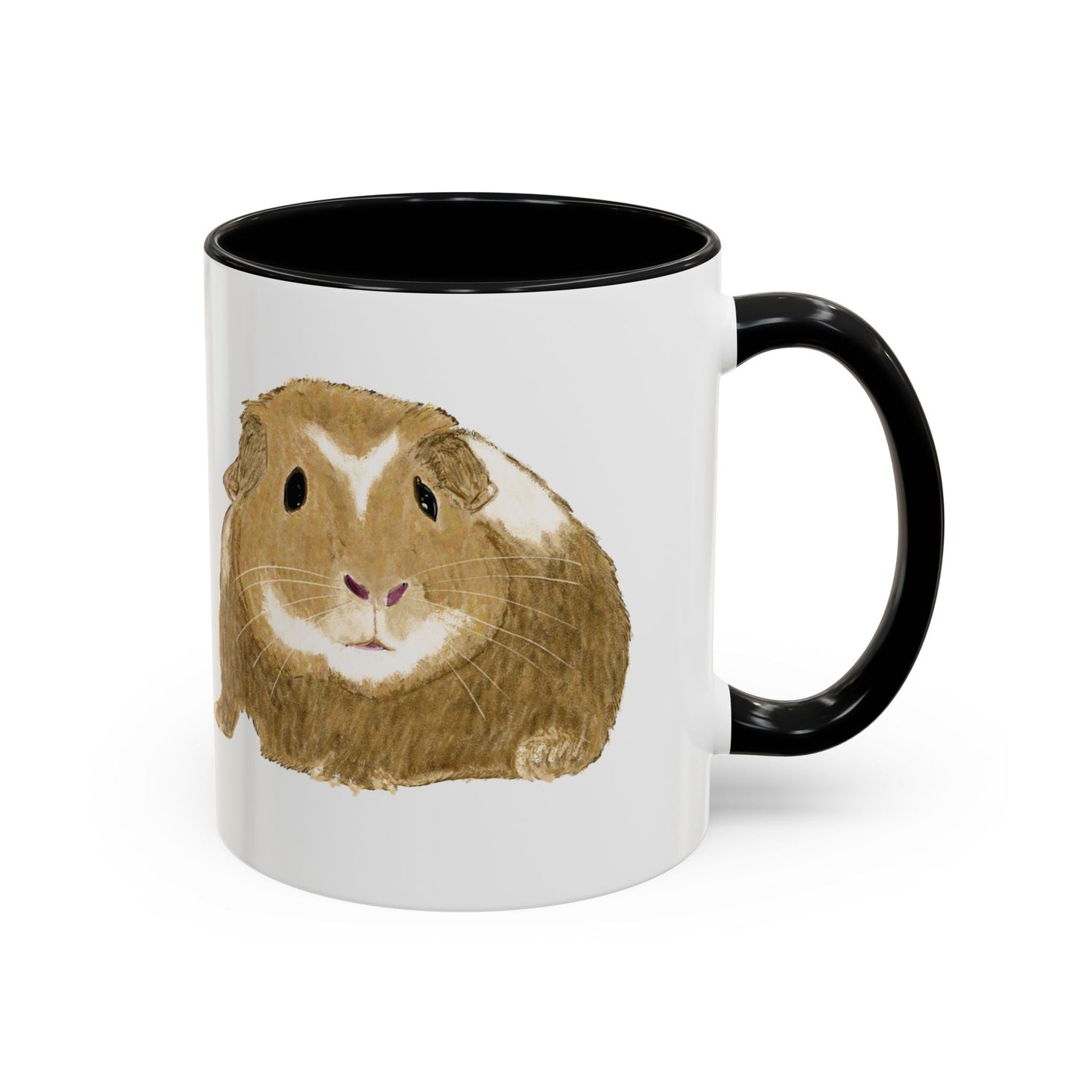 “Wishbone” Guinea Pig Two Tone Coffee Mugs (11oz & 15oz)