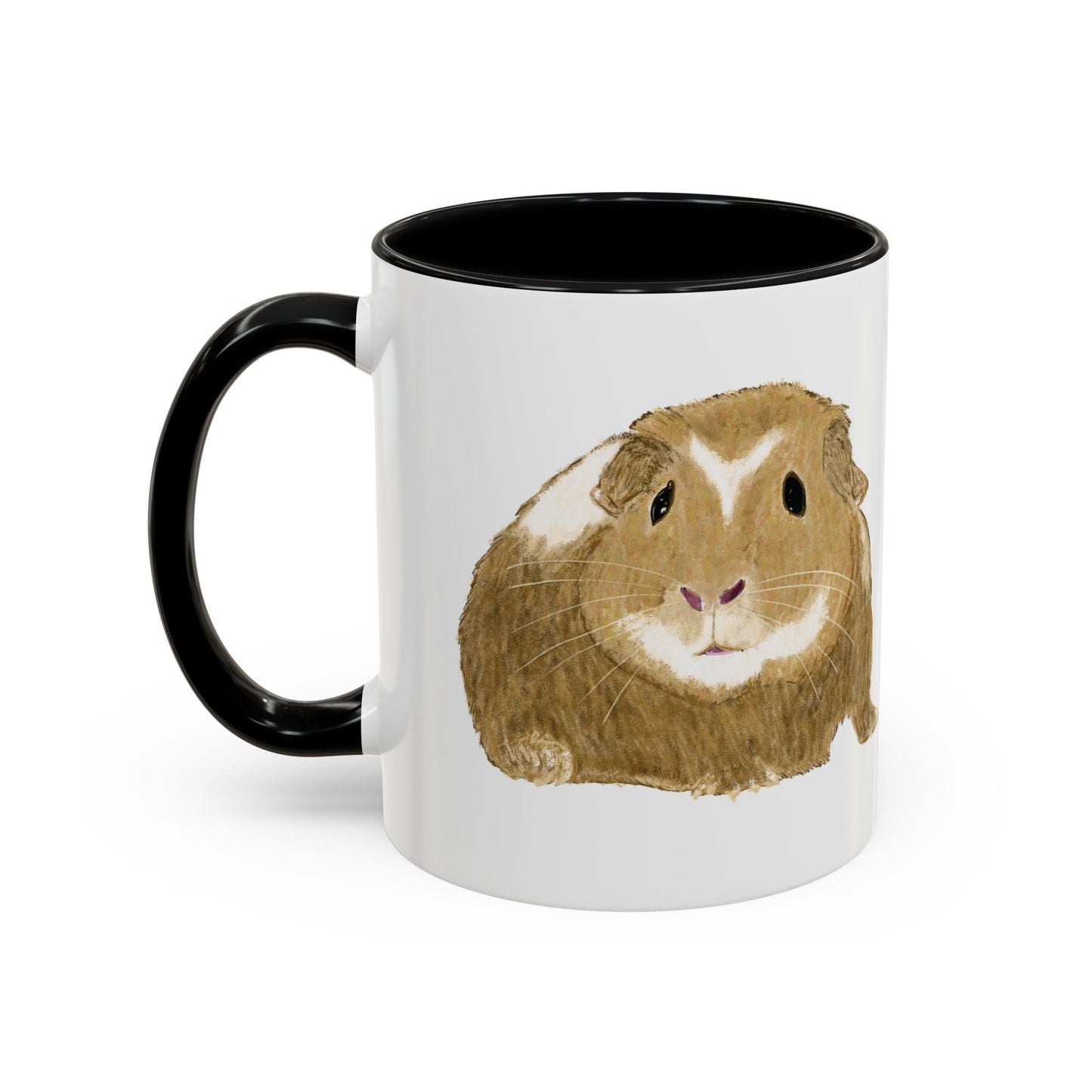 “Wishbone” Guinea Pig Two Tone Coffee Mugs (11oz & 15oz)