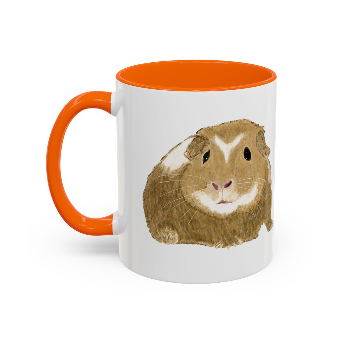 “Wishbone” Guinea Pig Two Tone Coffee Mugs (11oz & 15oz)