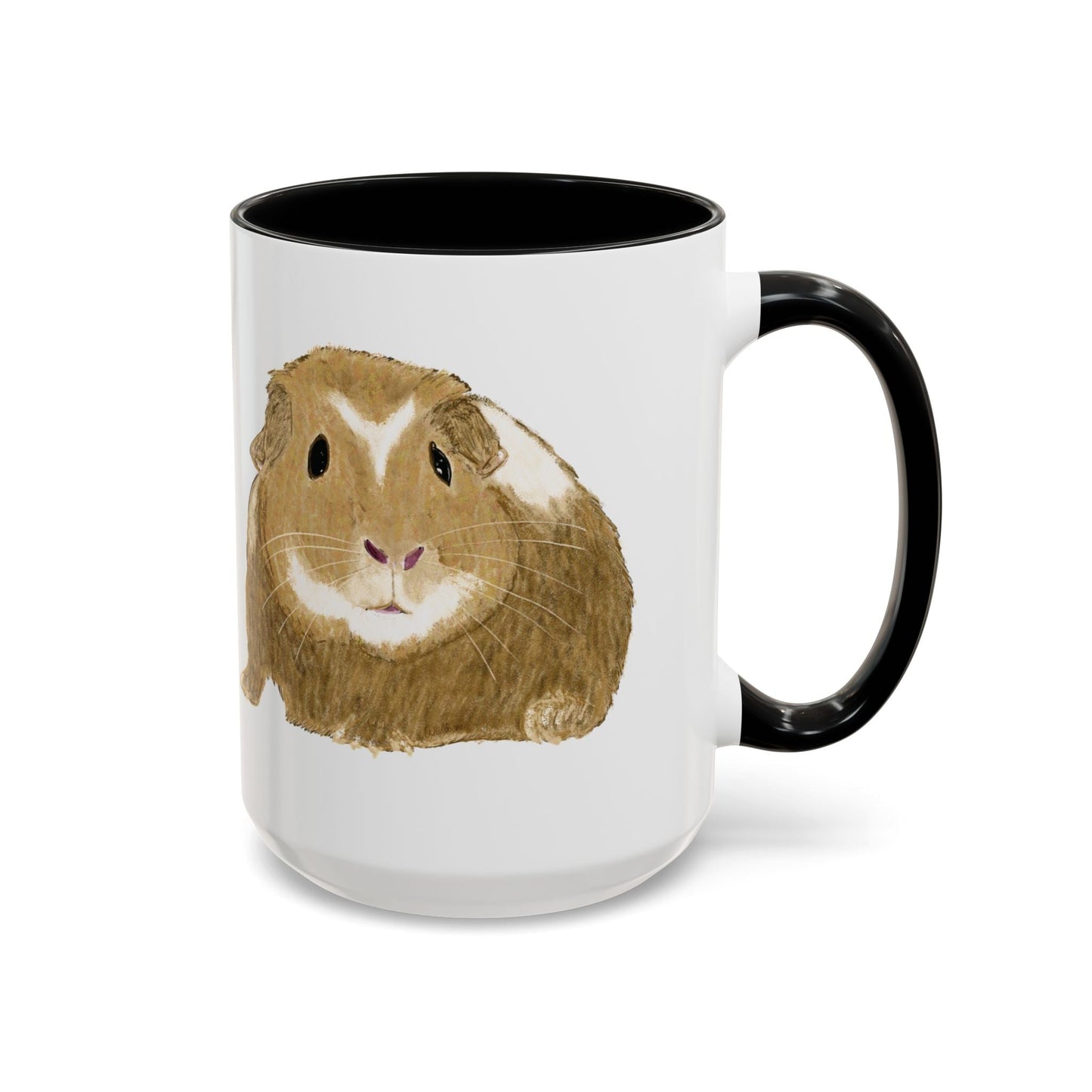 “Wishbone” Guinea Pig Two Tone Coffee Mugs (11oz & 15oz)