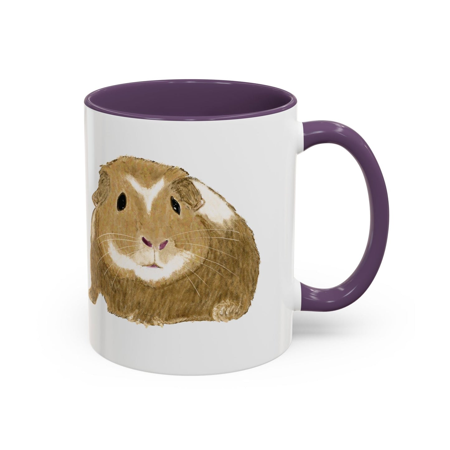 “Wishbone” Guinea Pig Two Tone Coffee Mugs (11oz & 15oz)