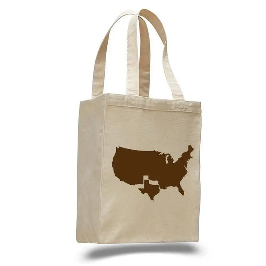 Texas -  Cotton Natural Tote Bag