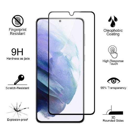 ZeroDamage Clear Tempered Glass Screen Protector (2-Pack) - Samsung Galaxy S21+ Plus 5G (2021)