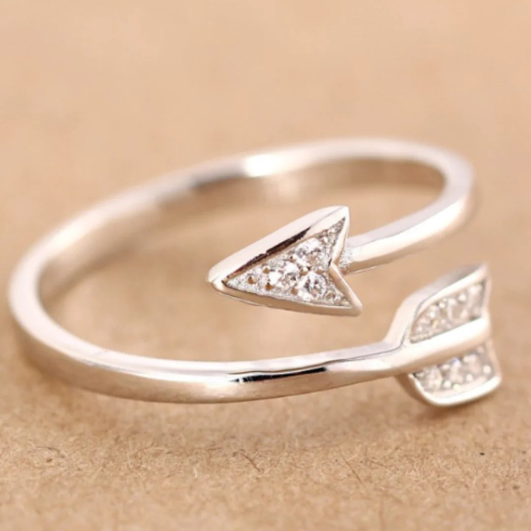 Arrow Rhinestone Ring